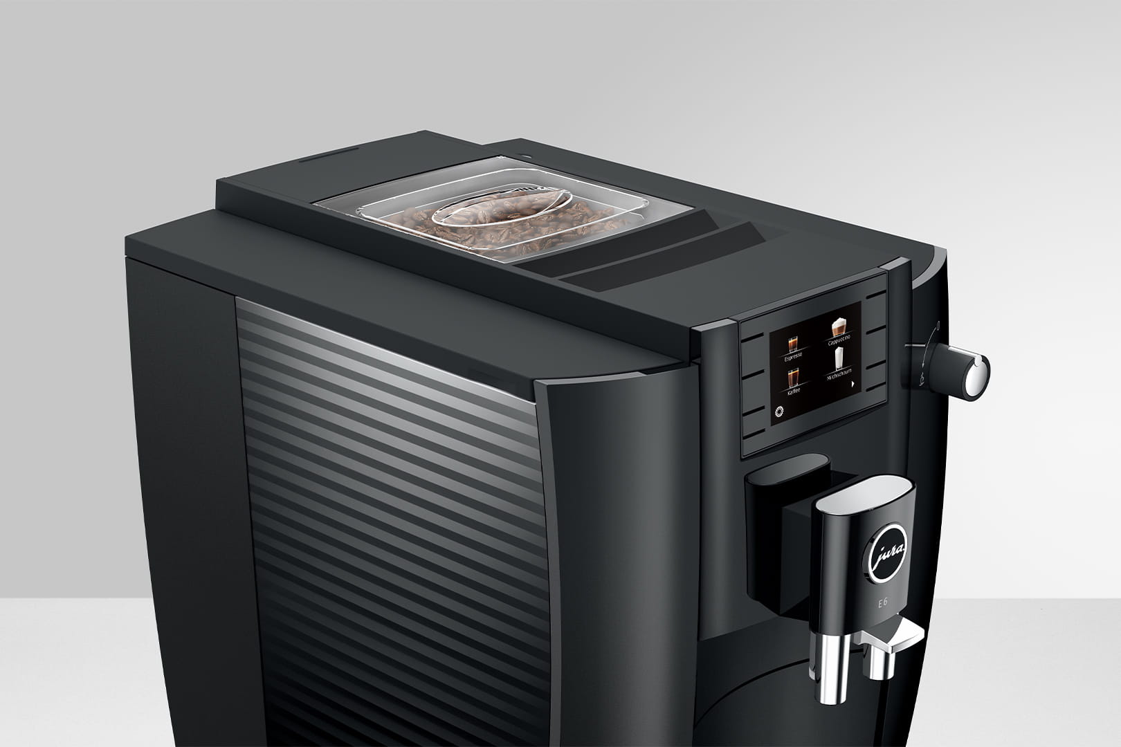 JURA E6 Piano Black design detail