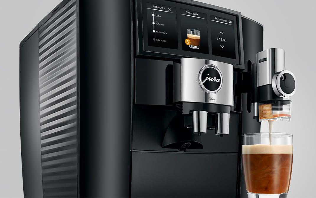 JURA J8 twin – 31 kávových špecialít a Sweet Foam