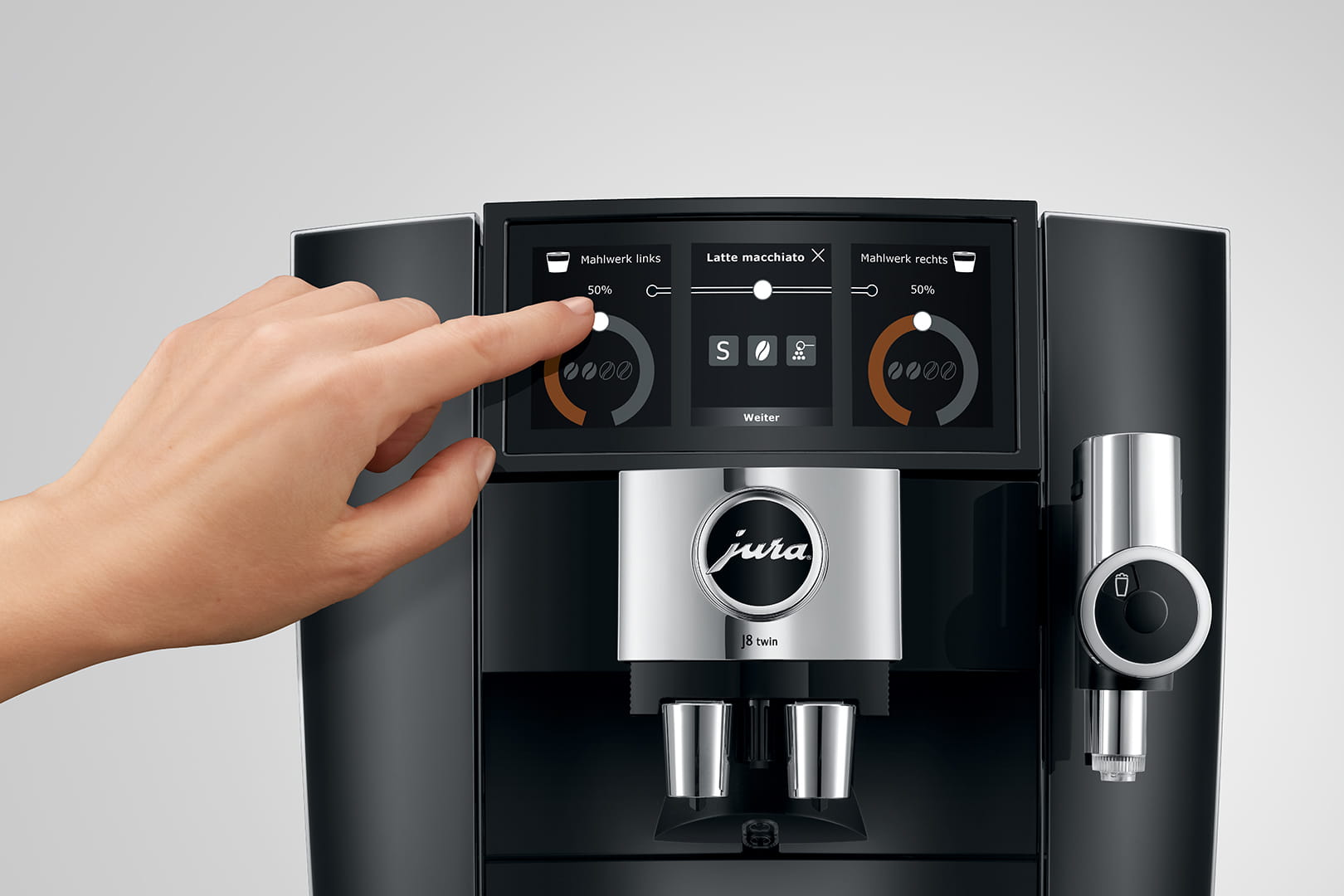 JURA J8 twin | To kaffekverner for maksimal kaffevariasjon - JURA
