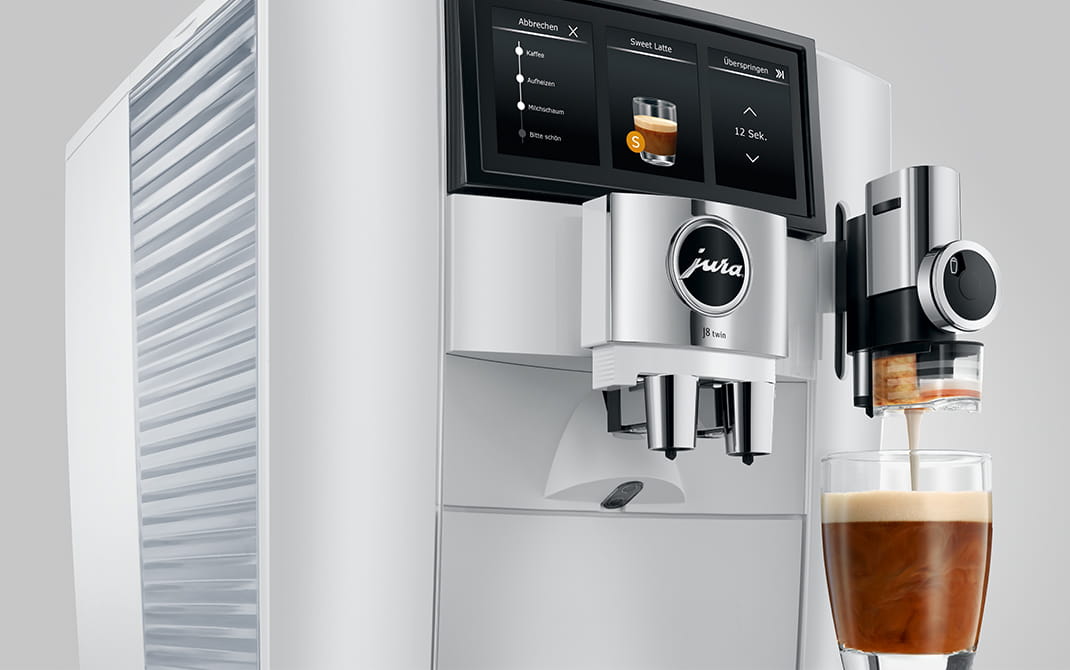 JURA J8 twin – 31 kávových špecialít a Sweet Foam