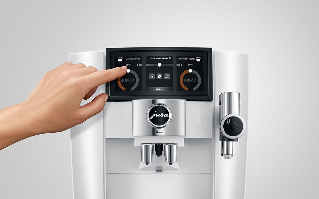 JURA J8 twin – Panorama Coffee Panel s dotykovým ovládaním